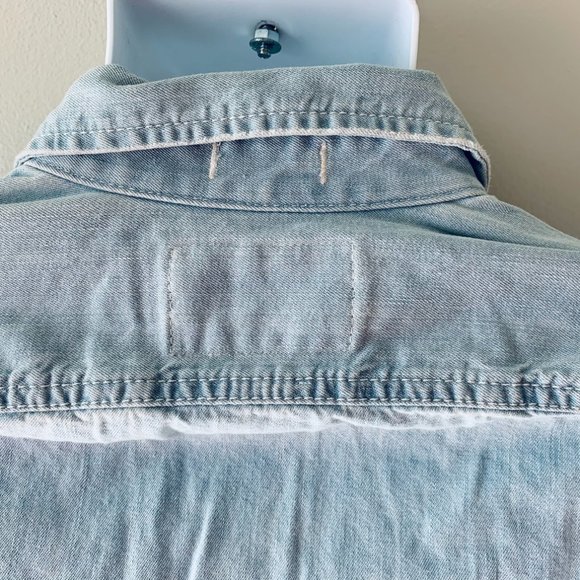 ABERCROMBIE KIDS light blue denim shirt size XL - Picture 9 of 14